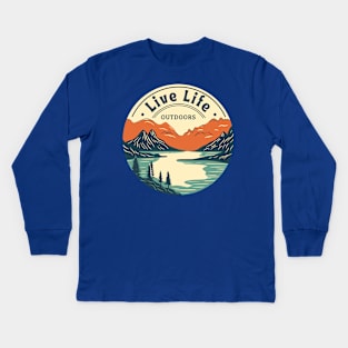 Life Life, Outdoors Kids Long Sleeve T-Shirt